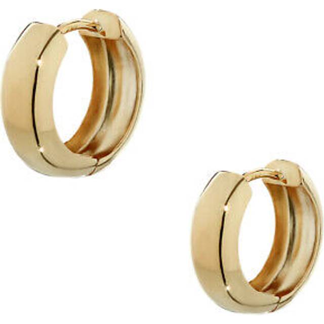 NKlaus single 750 gold yellow gold hinged earring 12,2 x 3,2mm high polished round 4738