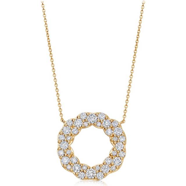Solid Gold Asteri Natural Diamond Loop Necklace