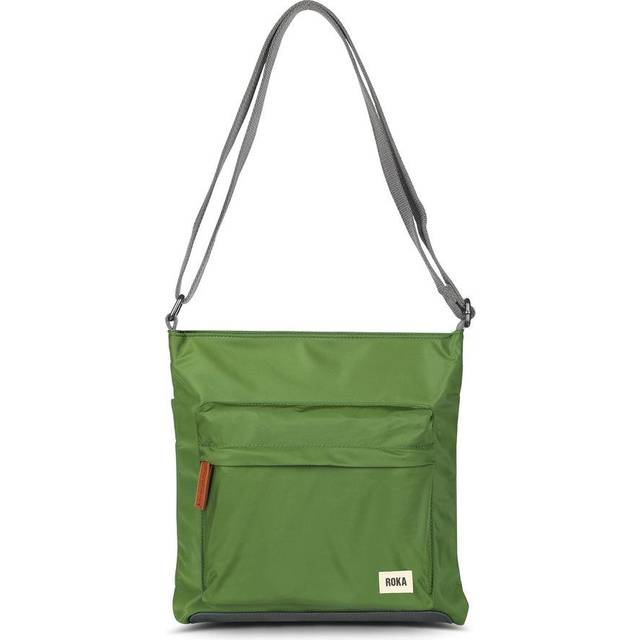 Roka unisex kennington b medium sustainable nylon cross body bag - avocado green