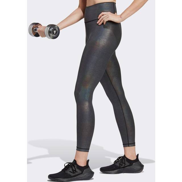 Adidas womens opt shine7 8 sports training fitness gym performance peformance