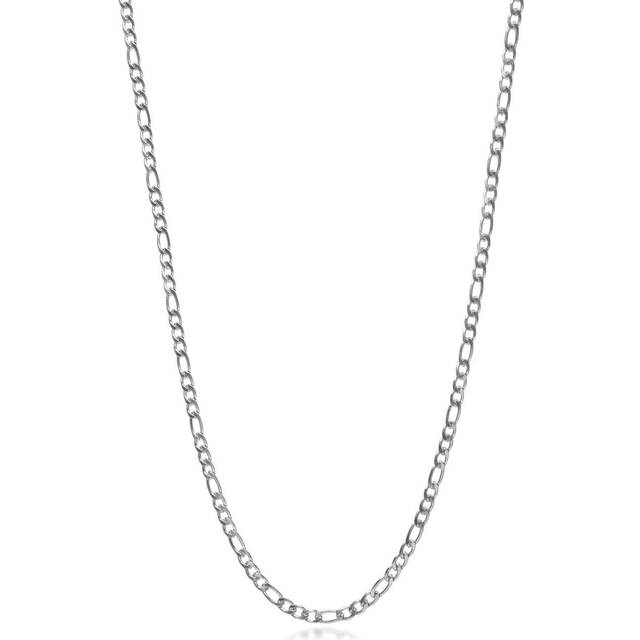 Nialaya Jewelry - 3mm figaro-chain necklace - men - stainless steel - 24 - Silver