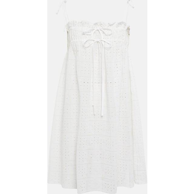 Ganni Light Broderie Anglaise Mini Skirt