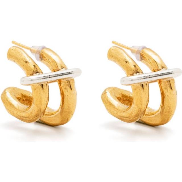 Alighieri - The Sun Salutations hoop earrings - women - Bronze - One Size - Gold