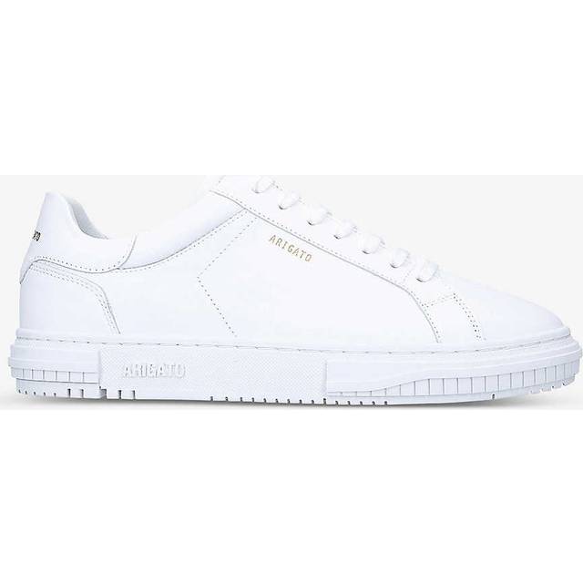 Axel Arigato White Atlas Logo-embossed Leather Low-top Trainers Eur 47 / 13 Uk Men - WHITE