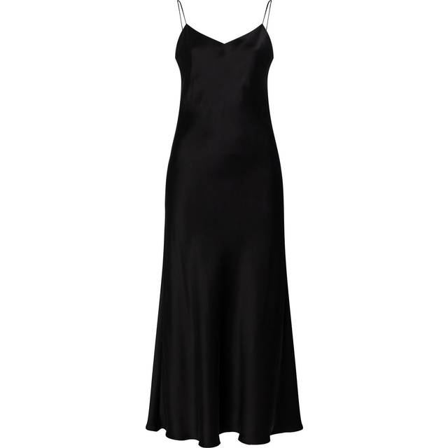 Asceno - Lyon maxi slip dress - women - Silk - XS - Black