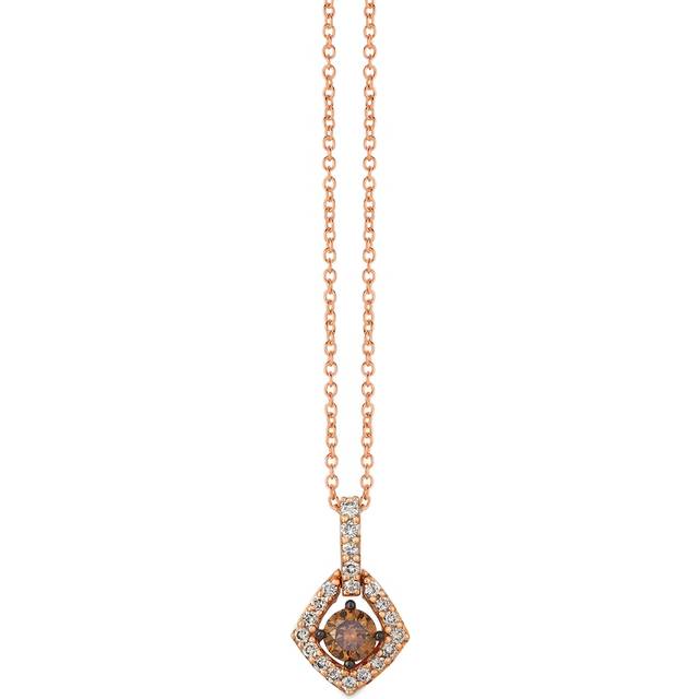 Le Vian 14ct Rose Gold 0.45ct Diamond Total Pendant