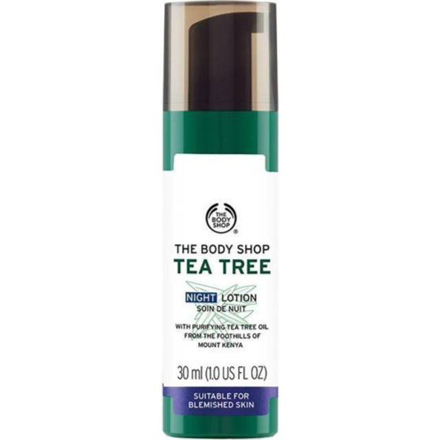 The Body Shop Tea Tree Night Lotion 30ml FOR BLEMISHED SKIN