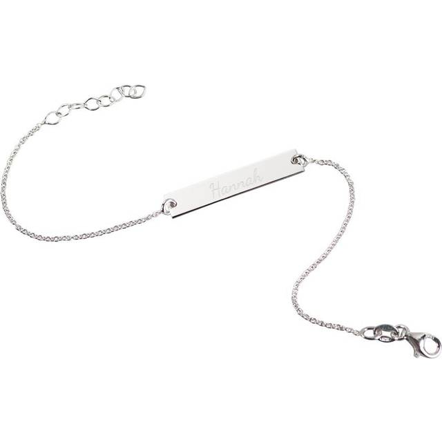 Graverat silverarmband - vuxen