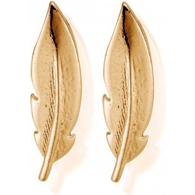 ChloBo 925 Sterling Silver Cuff Feather Earrings GEST1120