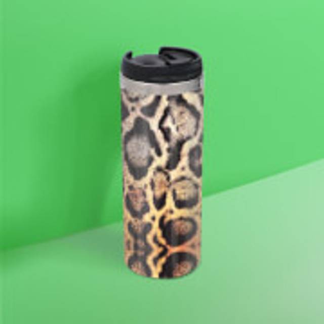 Snake Print Stainless Steel Travel Mug