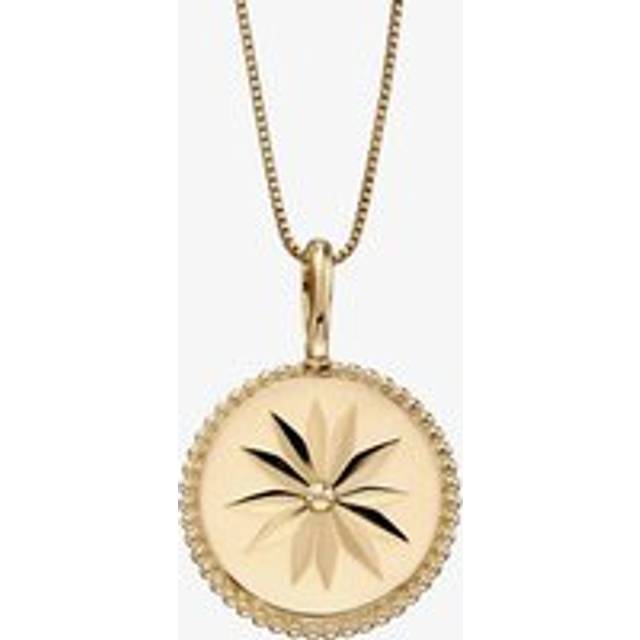9ct Yellow Gold Wellness Symbol Necklace GP2281 GN141