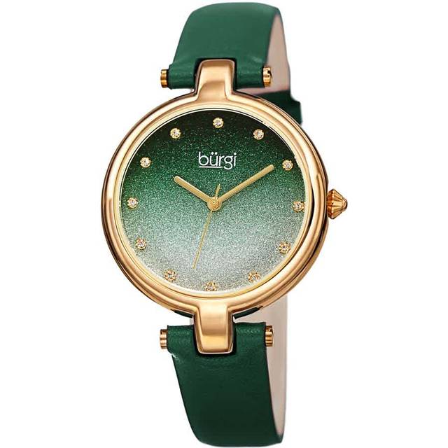 Womens Solviera Flare 34mm Miyota Quartz Elegant - Green - One Size