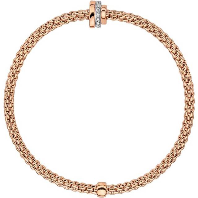 Fope Flex'it Prima 18ct Rose Gold Bracelet - M