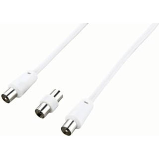Ross TV Coaxial Cable with Male to Male Coupler - 10m