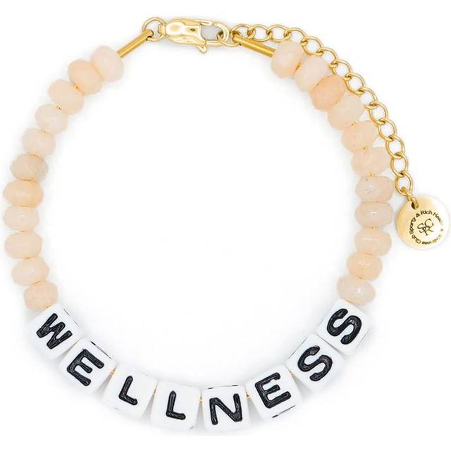 Sporty & Rich - Wellness bead-detail bracelet - women - Steel - One Size - Pink
