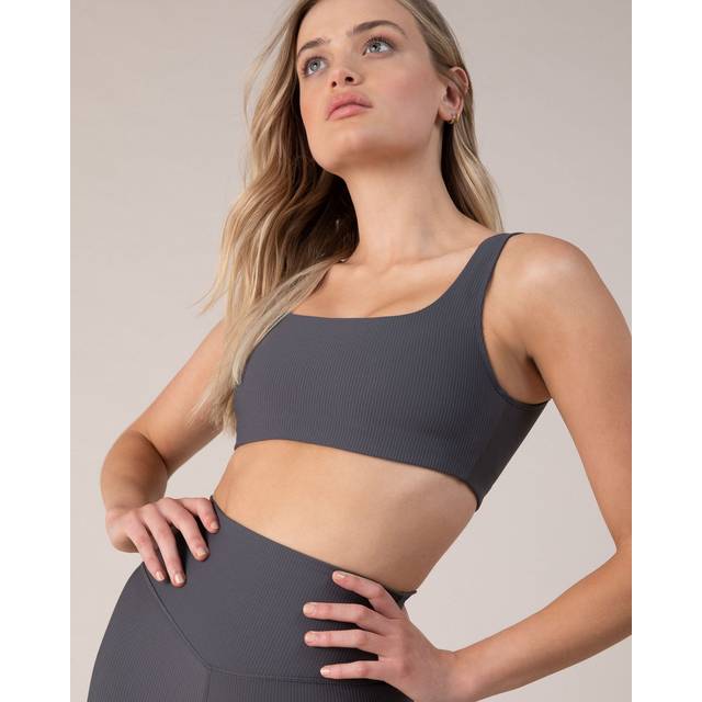 BLOCH BLOCHrib Square Neck Bra, Anthracite