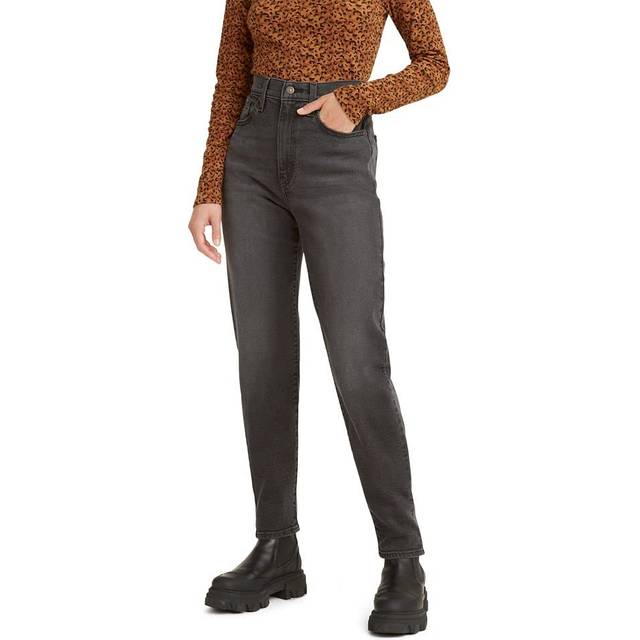 Mamma jeans med hög midja - Svart / Say No Go - 32X27