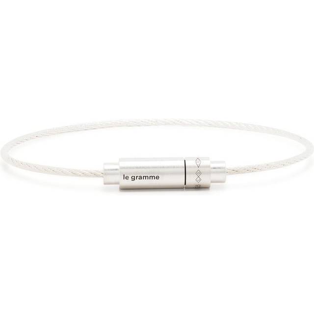 Le Gramme - 9g cable triptych bracelet - unisex - Sterling Silver - 21
