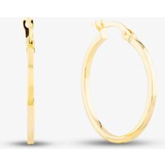 9ct Yellow Gold Square Tube Hoop Earrings ST-ER580