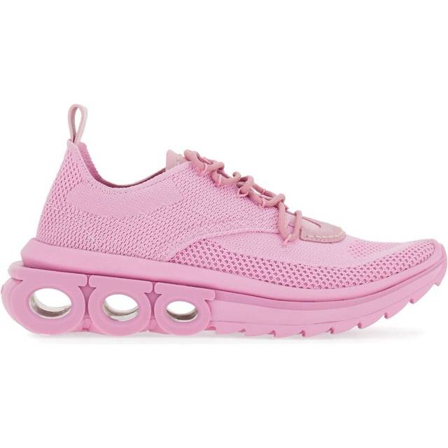 Ferragamo - Gancini low-top sneakers - women - Fabric/CALFSKIN - 8.5 - Pink