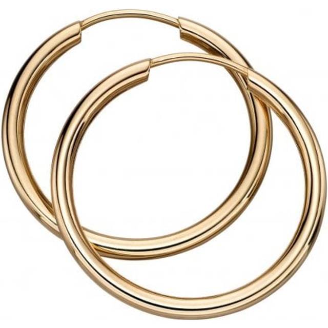 9CT Yellow Gold 20mm Sleeper Hoops Earrings GE2215