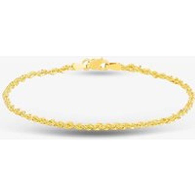 9ct Yellow Gold 7.5 Inch Rope Chain Bracelet 1.29.8472