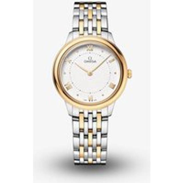 OMEGA Ladies De Ville Prestige Two Tone 18ct Yellow Gold Watch 434.20.30.60.02.002 - Silver