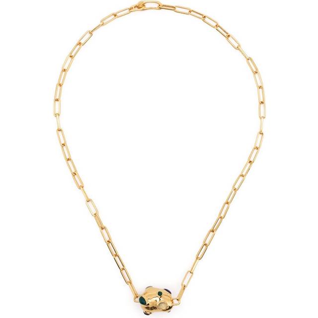 Missoma - Molten gemstone pendant choker necklace - women - Metal - One Size - Gold