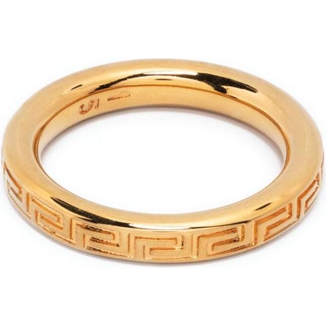Versace - Greek Key band ring - unisex - Brass - 11 - Gold