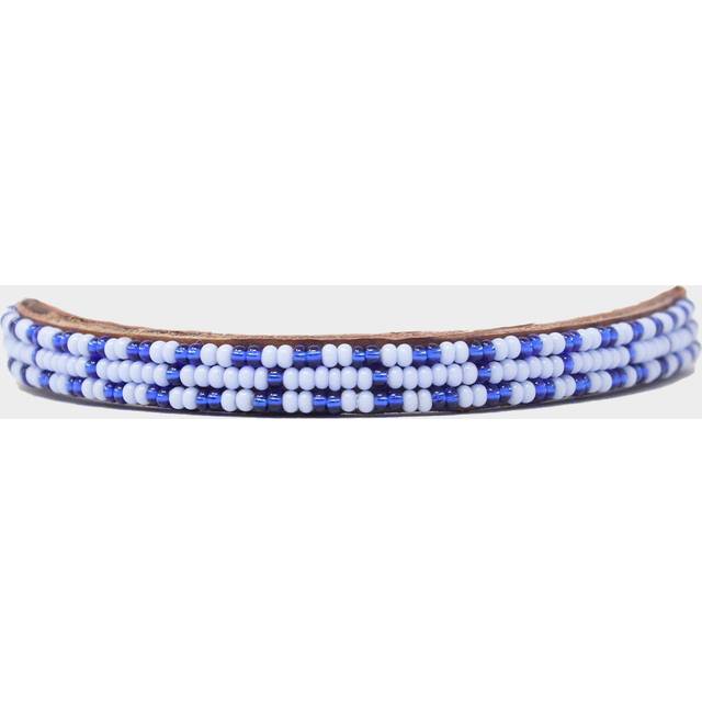 Leather Beaded Bracelet | Blue/Multi - Green/Red/Yellow