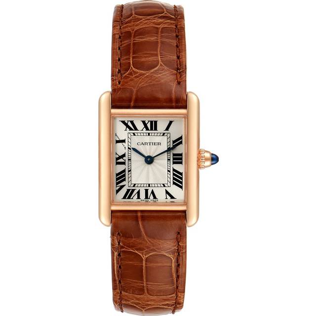 Small Pink Gold Tank Louis Cartier Watch - Grey - 30mm