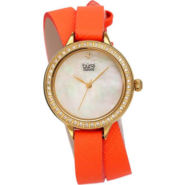 Womens Solara Ember 32mm Miyota Quartz Elegant - Orange - One Size