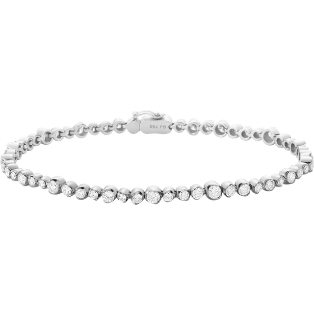 GEORG JENSEN SIGNATURE DIAMONDS tennisarmband (stl. ML: 2.68 CT), Georg Jensen, 18 k vitt guld