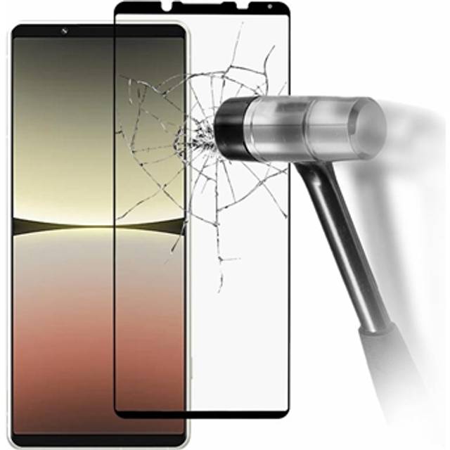 Heltäckande Sony Xperia 5 IV Härdat Glas Skärmskydd - 9H - Svart