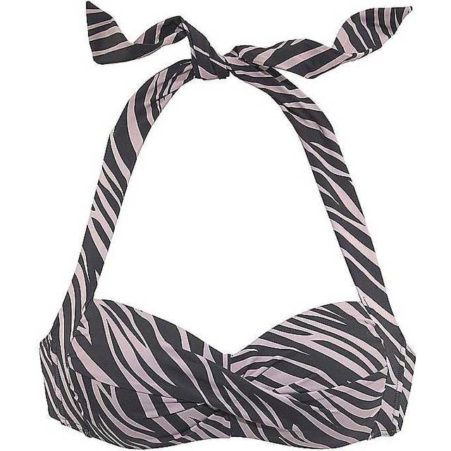 LASCANA Zebra Print Bandeau Bikini Top
