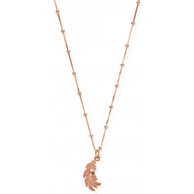 ChloBo Necklace with Feather Heart Pendant RNBB597