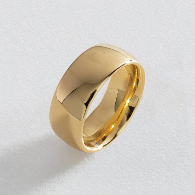 Revere 9ct Yellow Gold Wedding Band Ring - R