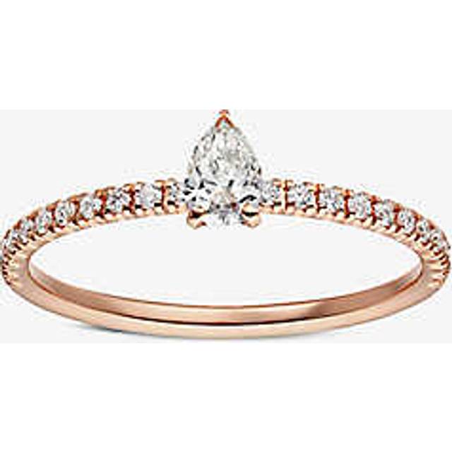 Cartier Womens Rose Gold &#201;tincelle De 18ct Rose-gold and 0.26ct Brilliant- Pear-cut Diamond Ring 50mm - ROSE GOLD