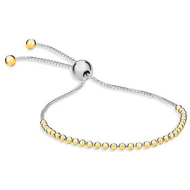 Tuscany Silver Sterling Silver Rhodium Plated Box Chain & Diamond Cut Adjustable Bracelet