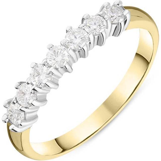 18ct Yellow Gold 0.35ct Diamond Claw Set Wedding Eternity Ring