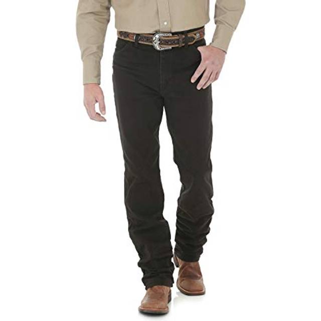 Wrangler Men's Cowboy Cut Slim Fit Jean  Black Chocolate  33W x 30L