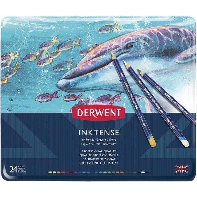 Derwent Inktense Pencil Tin Set of 24