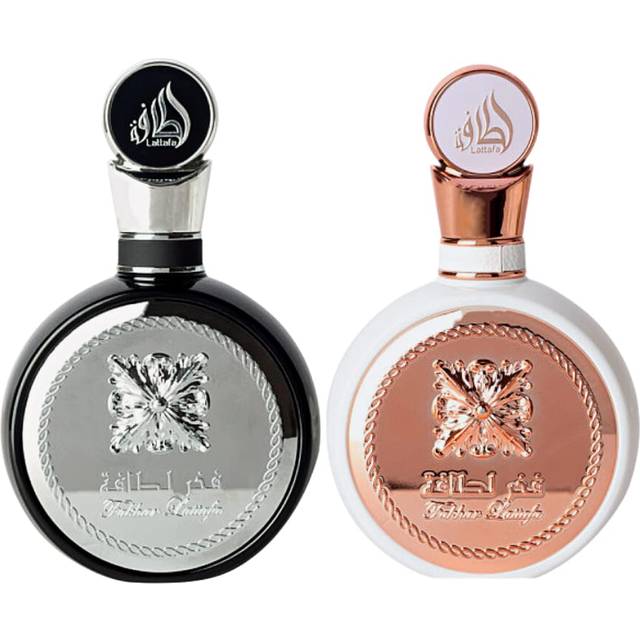 Lattafa Fakhar 2-Piece Set for Unisex (3.4 Oz Fakhar Eau De Parfum Spray for Men + 3.4 Oz Eau De Parfum Spray for Women)