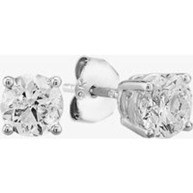 18ct White Gold 2.00ct Diamond Solitaire Stud Earrings THE2534-200 - Silver