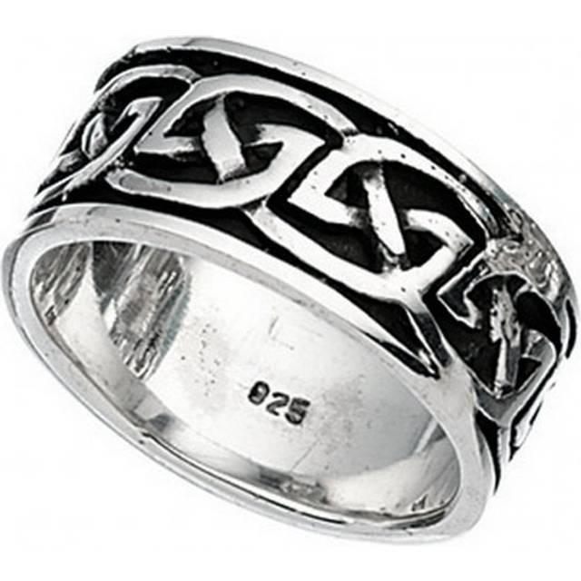 Beginnings Sterling Silver Celtic Band Ring R088 / Size 62