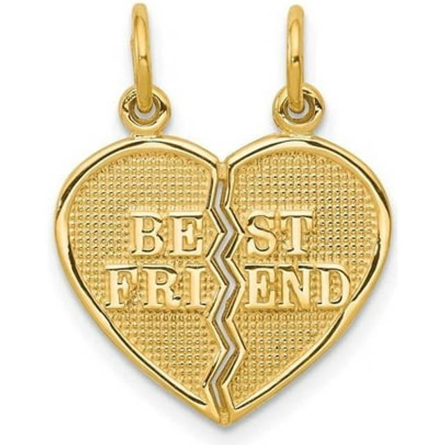 10K Yellow Gold Best Friend 2 Piece Break-A-Part Charm