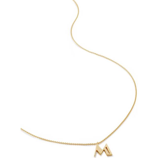 Monica Vinader - M adjustable necklace - women - Other fibres - One Size - Gold