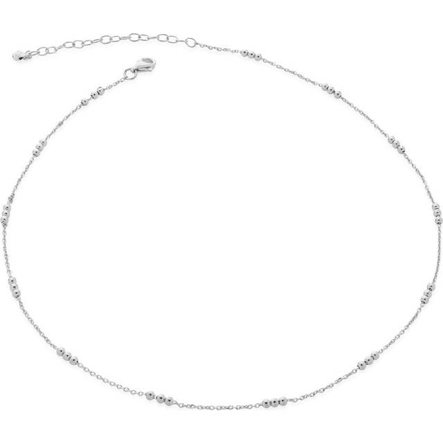Monica Vinader - triple-beaded chain necklace - women - Recycled Silver - One Size