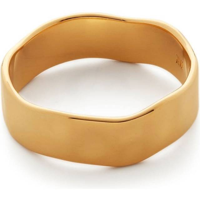 Monica Vinader - Siren Muse band ring - women - Recycled Silver/18kt Gold - N