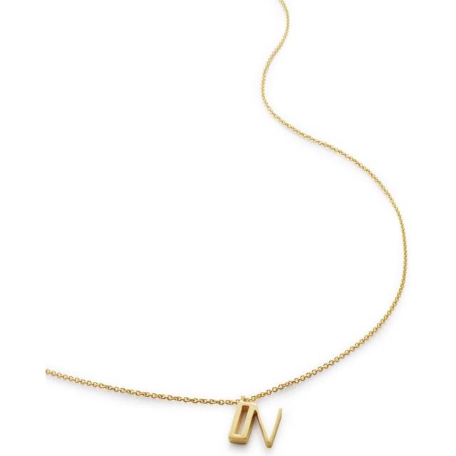 Monica Vinader - Alphabet adjustable necklace - women - Other fibres - One Size - Gold